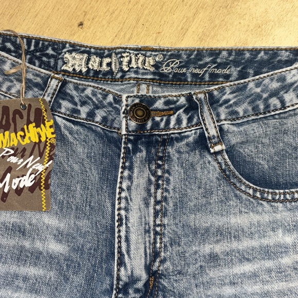 Machine Distressed Jeans NWT Size 29 - Picture 6 of 13